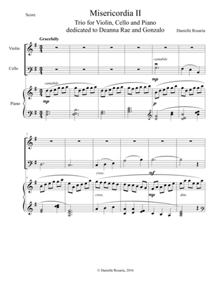 Misericordia II: Trio for Violin, Cello and Piano