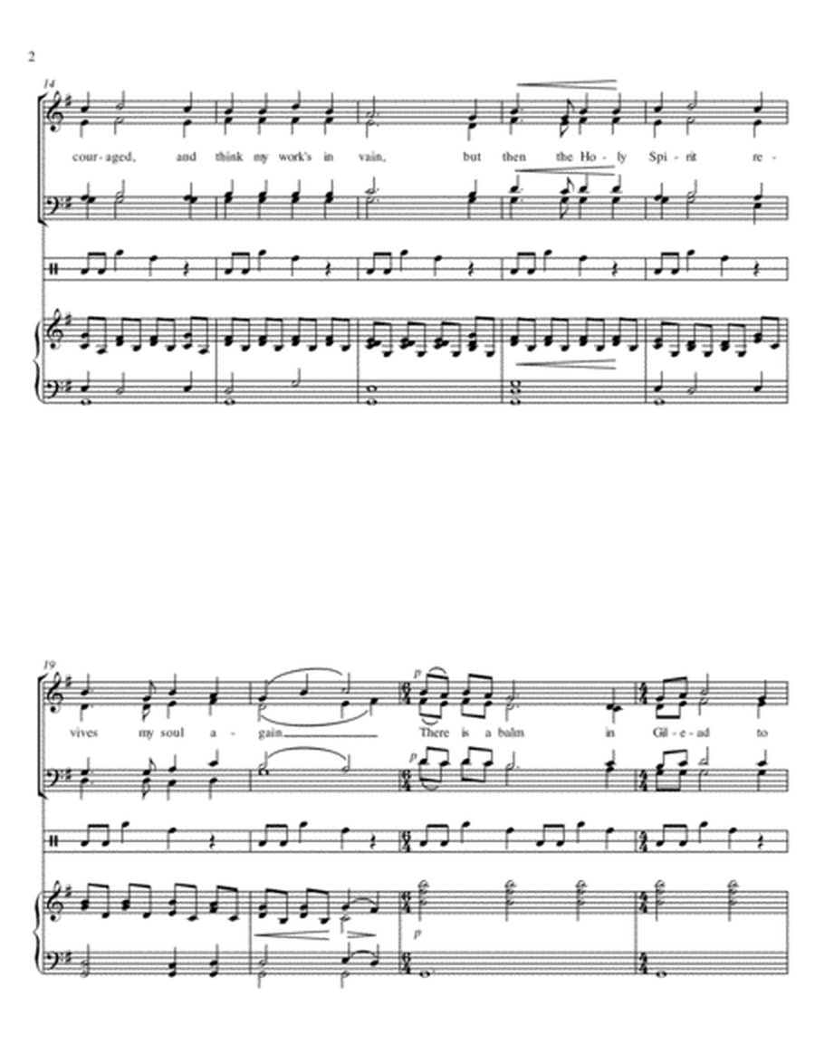 There Is A Balm In Gilead/Steal Away - Medley for SATB, Percussion and Piano