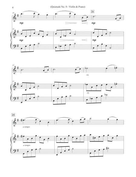 Quietude No. 8 - Violin & Piano image number null