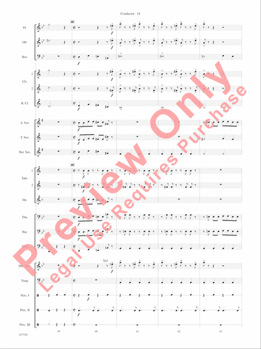 Charlie and the Chocolate Factory, Suite from Concert Band scores gallery preview page 21
