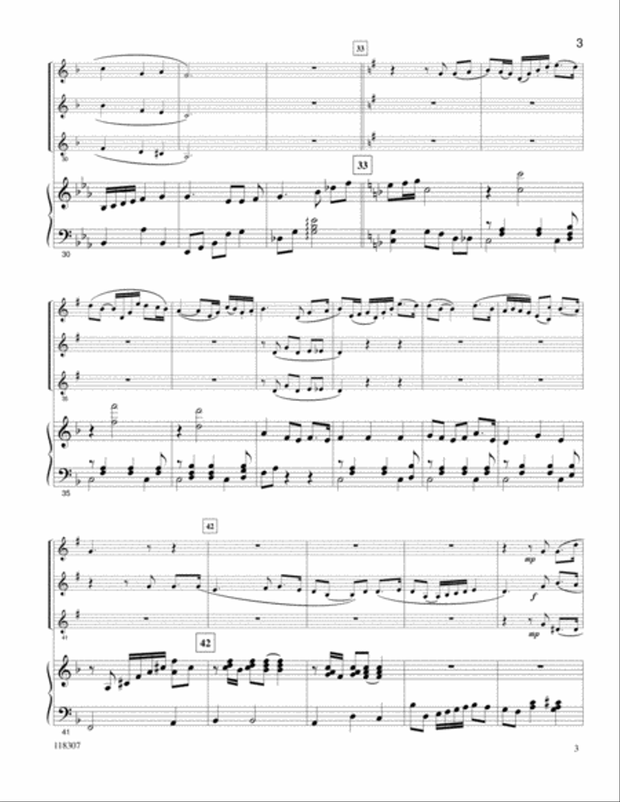 The Love Of God Clarinet Trio scores gallery preview page 3