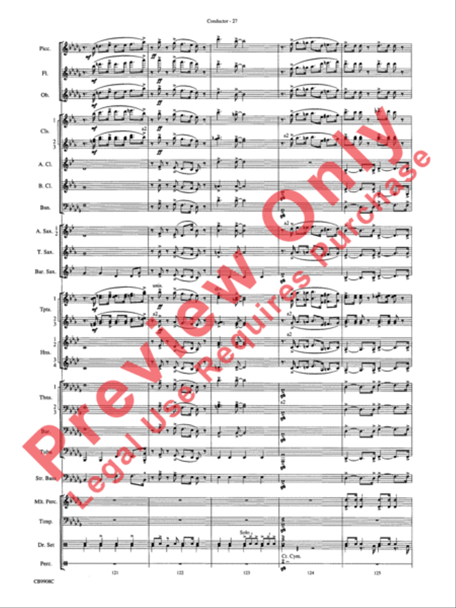 Swing's the Thing Concert Band scores gallery preview page 30