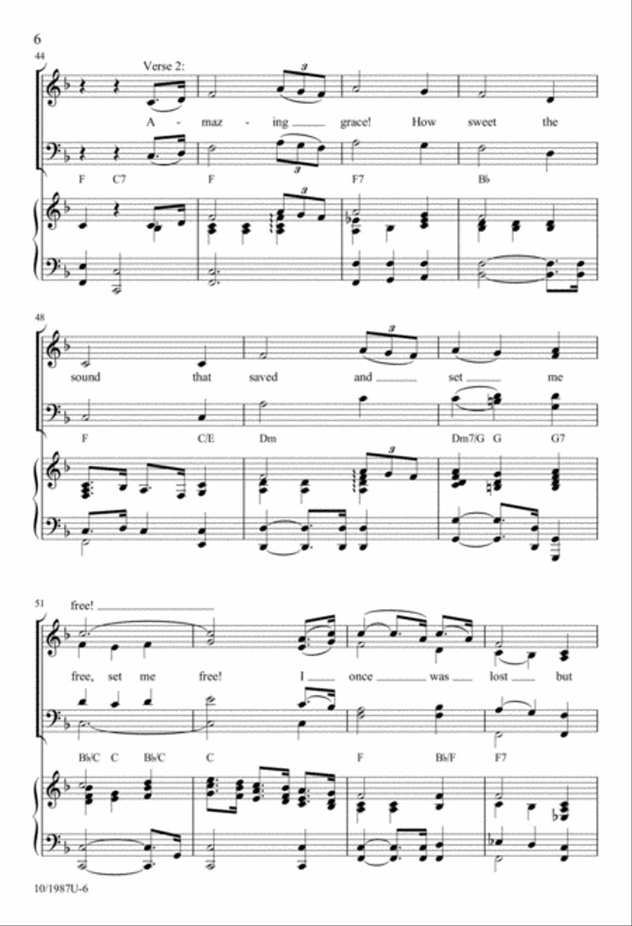 We Are One 4-Part scores gallery preview page 6