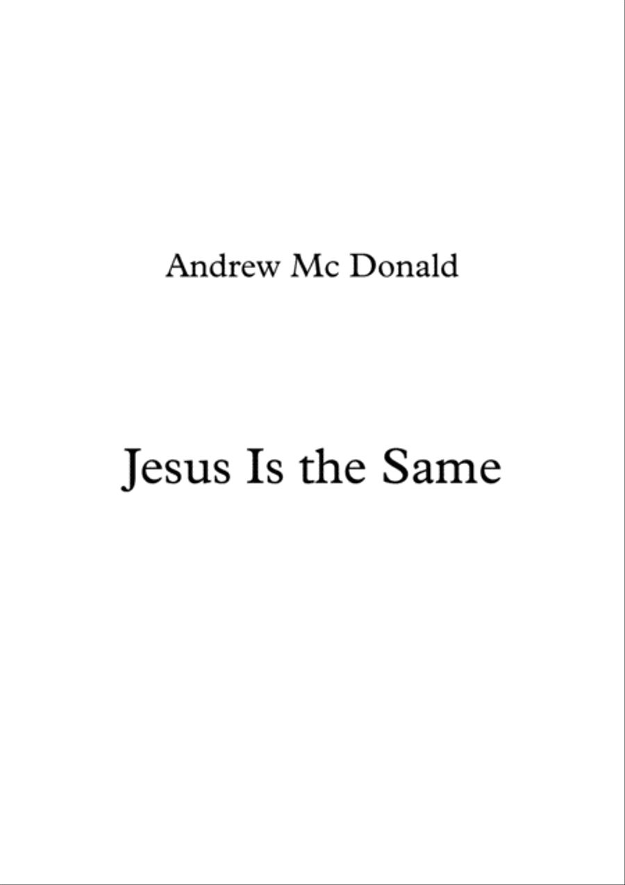 Jesus Is The Same Voice scores gallery preview page 1