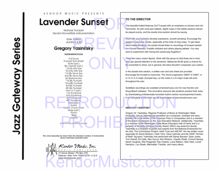 Lavender Sunset (Full Score)