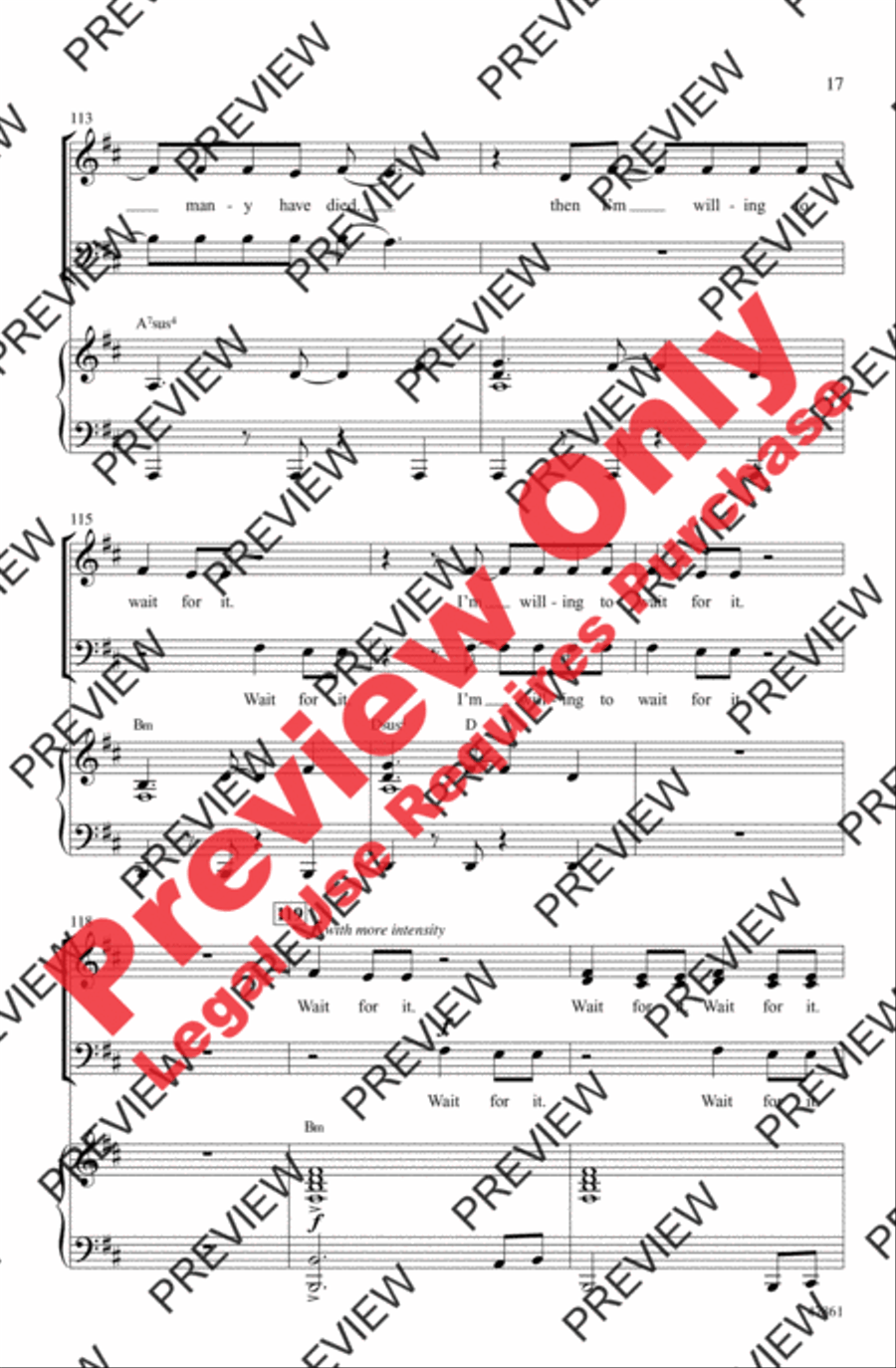 Hamilton Highlights 3-Part scores gallery preview page 17