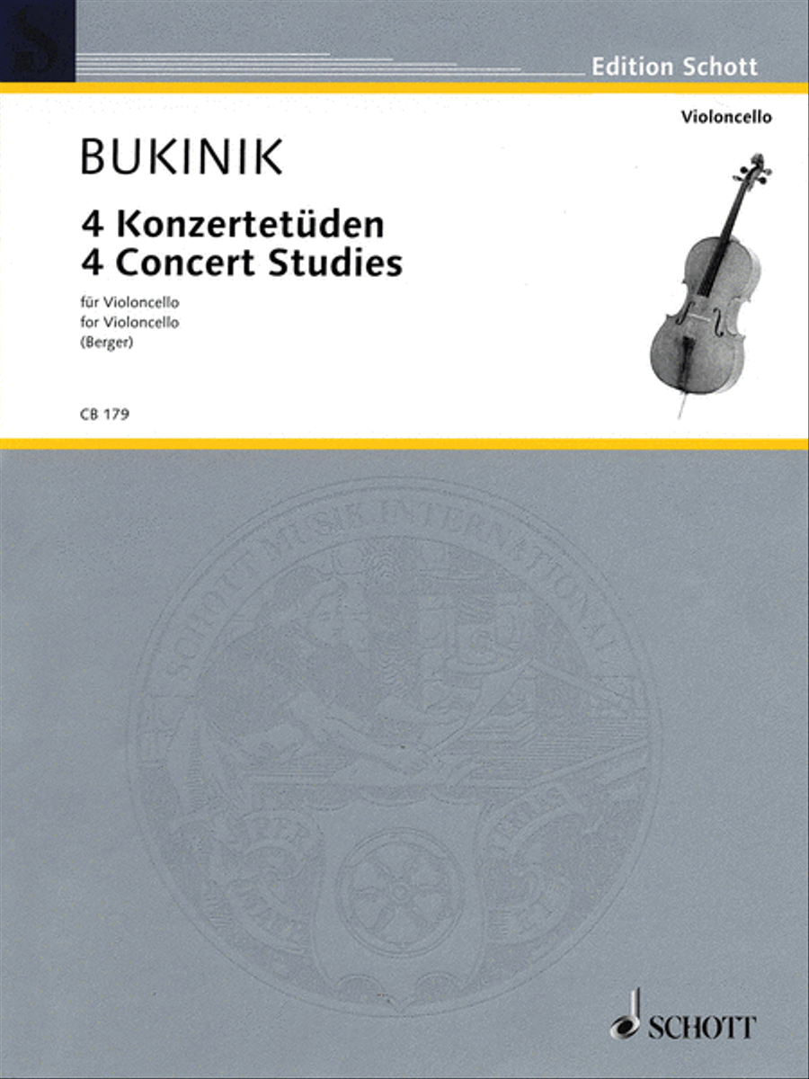 4 Concert Studies 4 Concert Studies Cello Solo scores gallery preview page 1