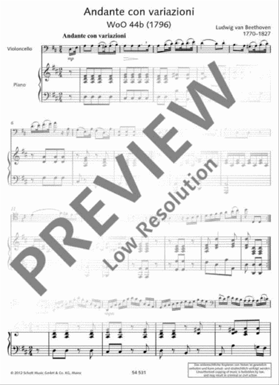 Andante con variazioni Piano Accompaniment scores gallery preview page 5