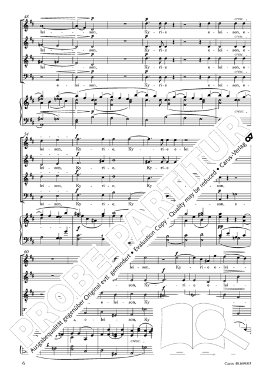 Missa solemnis Missa solemnis 4-Part scores gallery preview page 7