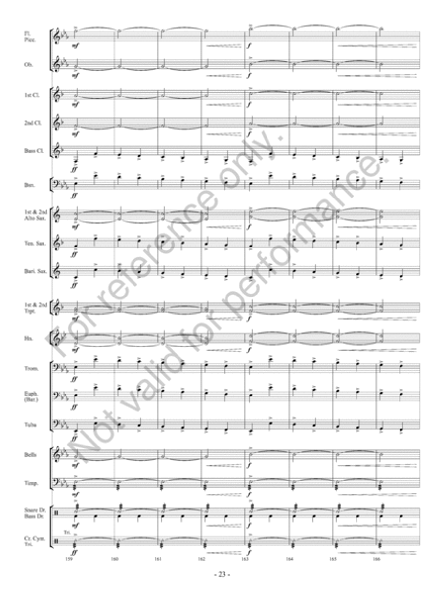 Orpheus Concert Band scores gallery preview page 24