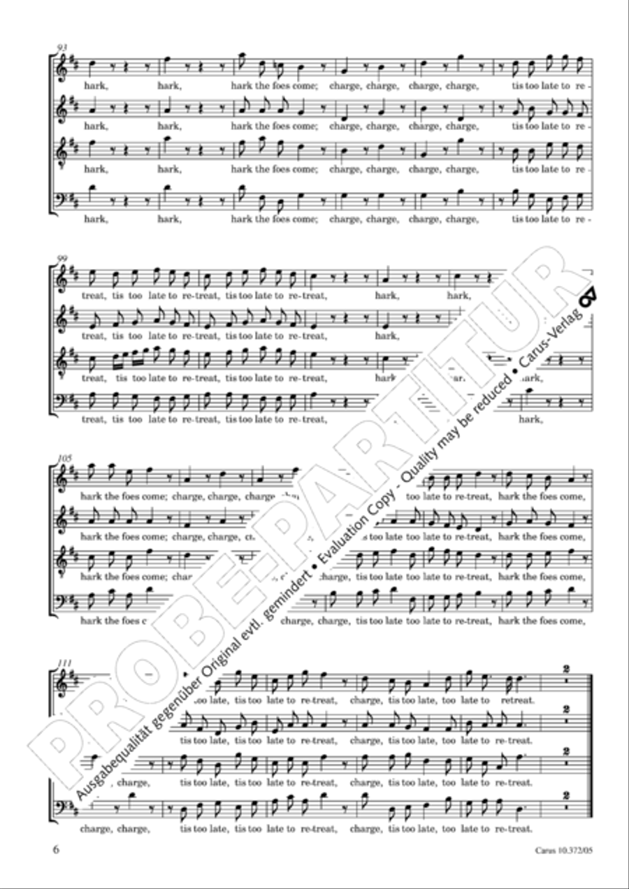 Ode for St. Cecilias Day 4-Part scores gallery preview page 7