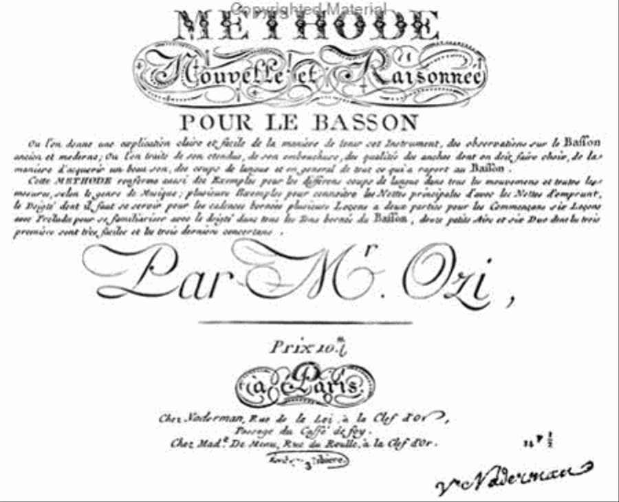 Methods & Treatises Bassoon - France 1600-1800 Bassoon Solo scores gallery preview page 2