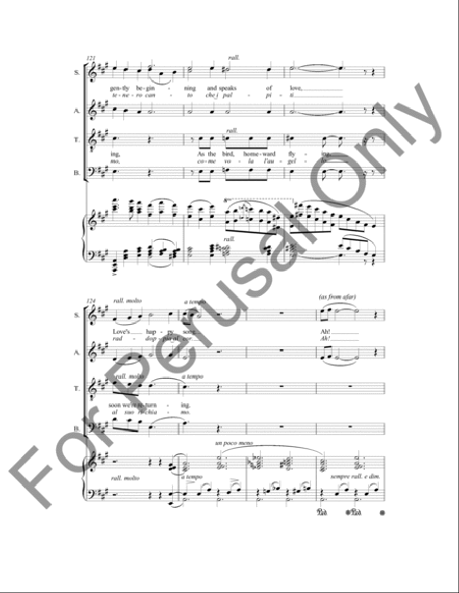 Song Of Spring 4-Part scores gallery preview page 13
