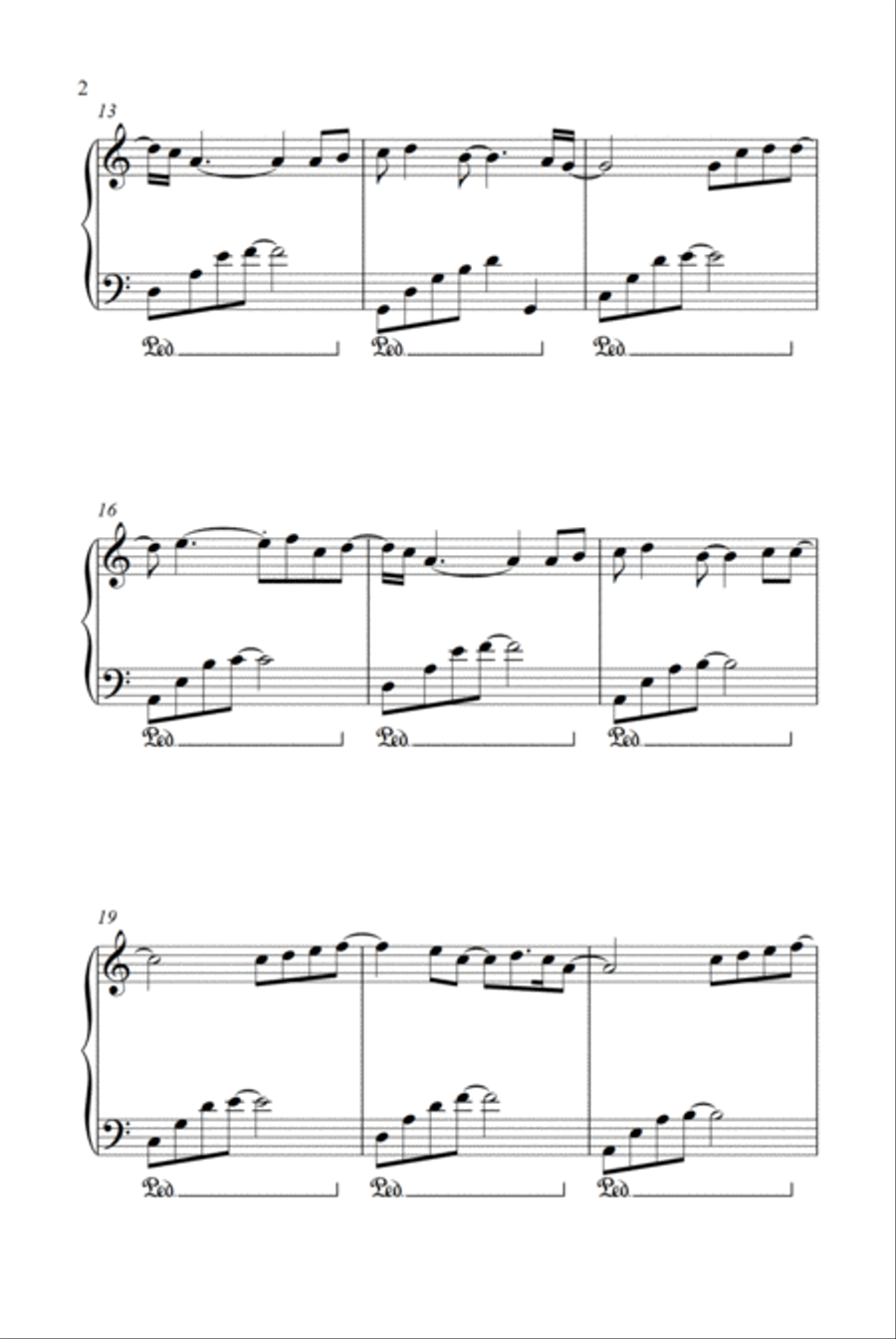 Right Here Waiting Right Here Waiting Piano Solo scores gallery preview page 2