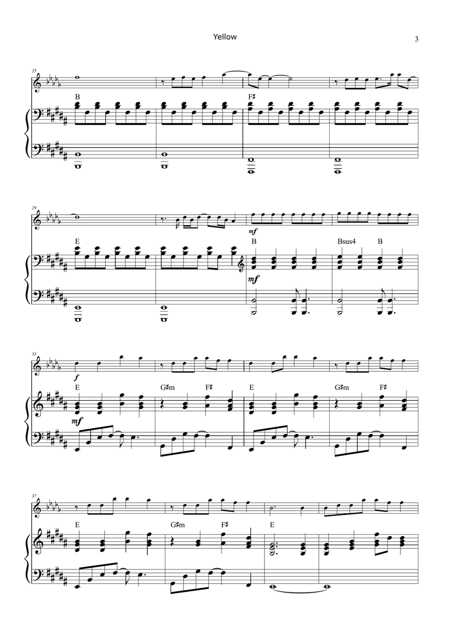 Yellow Chamber Music scores gallery preview page 3