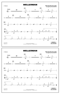 Book cover for Wellerman (arr. Paul Murtha) - Cymbals