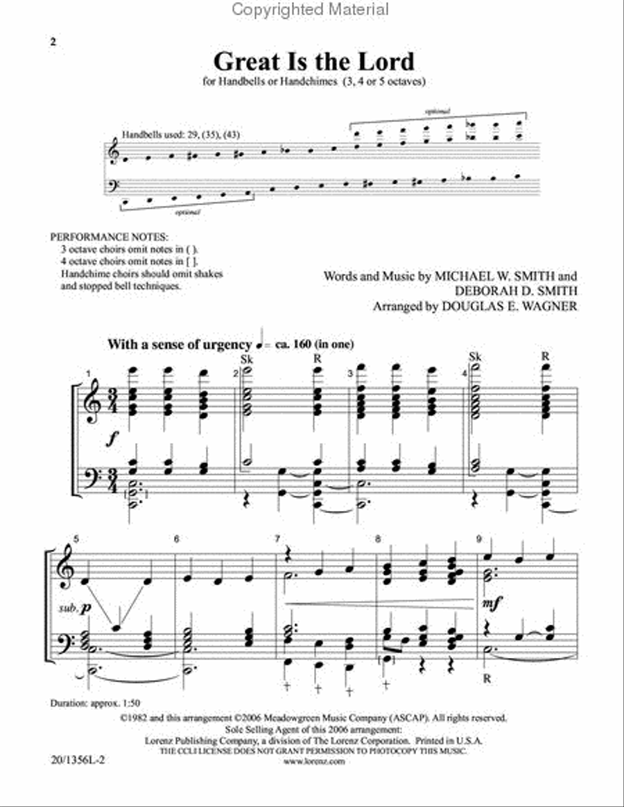 Great Is the Lord 5-Octaves scores gallery preview page 2