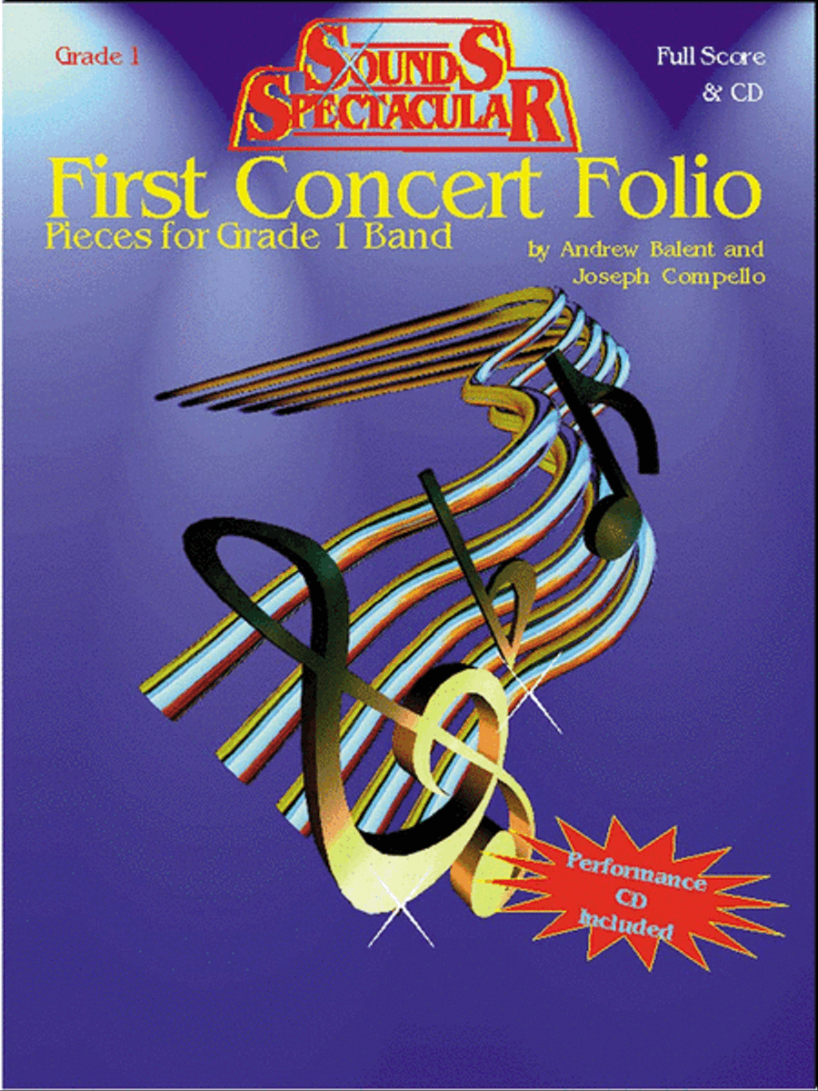 First Concert Folio - Pieces for Grade 1 Bands First Concert Folio - Pieces for Grade 1 Bands Concert Band Methods scores gallery preview page 1