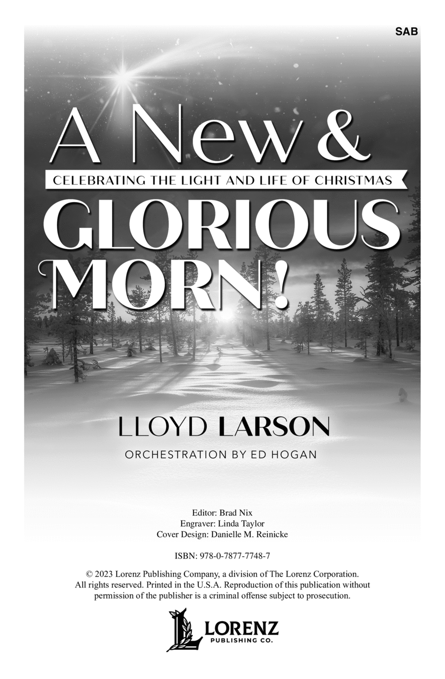 A New and Glorious Morn! 3-Part scores gallery preview page 1