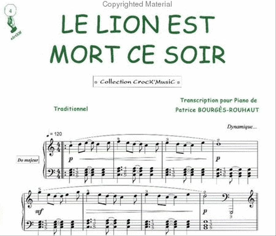 Le lion est mort ce soir (Collection CrocK'MusiC) Piano Solo scores gallery preview page 2
