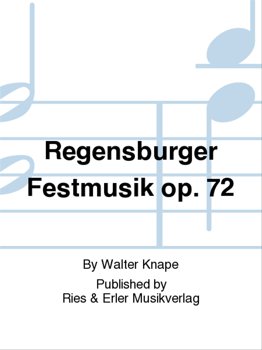 Regensburger Festmusik Op. 72 Chamber Music scores gallery preview page 1