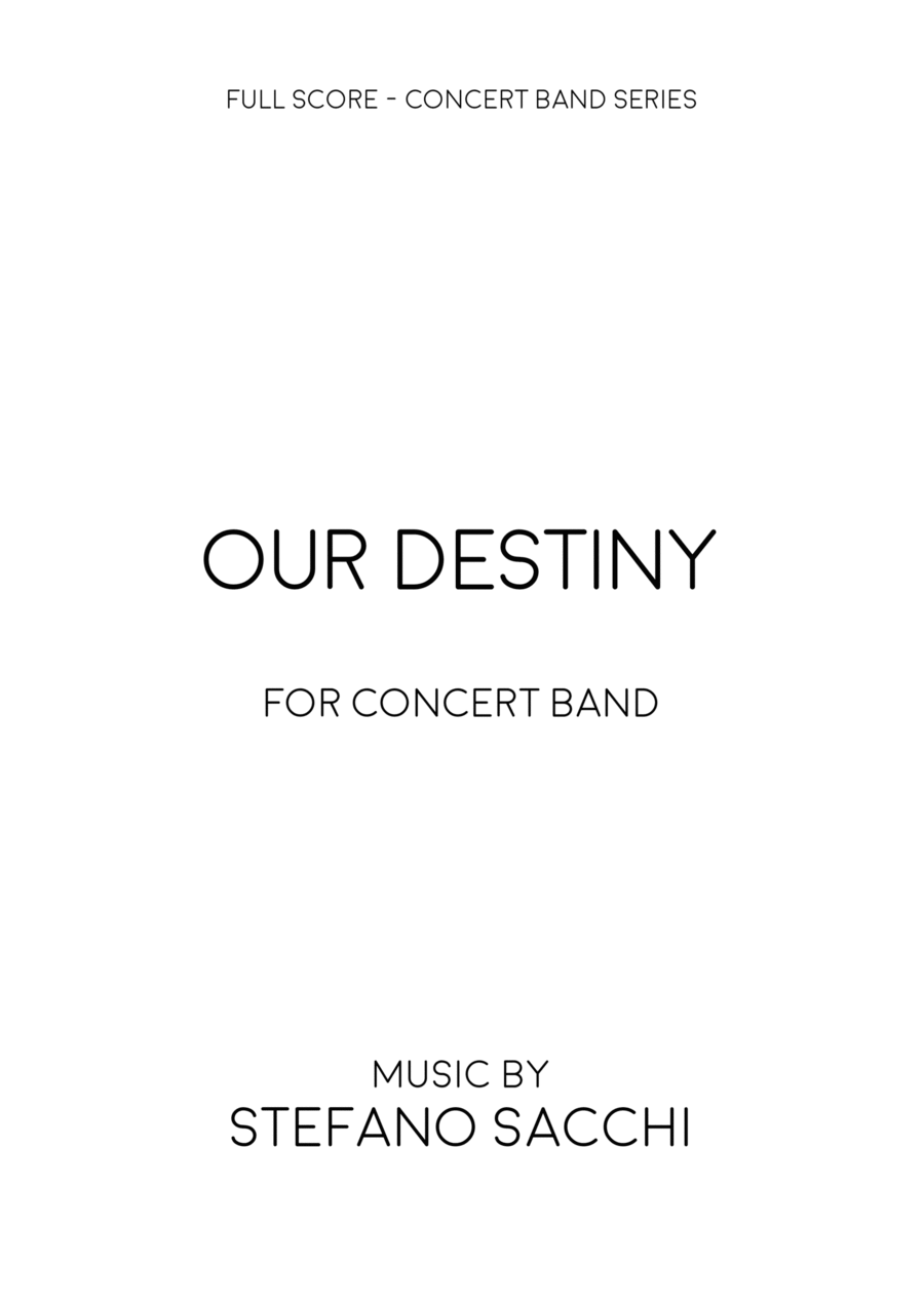OUR DESTINY Marching Band scores gallery preview page 1