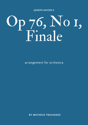 Haydn's Op. 76 No.1 Finale for orchestra