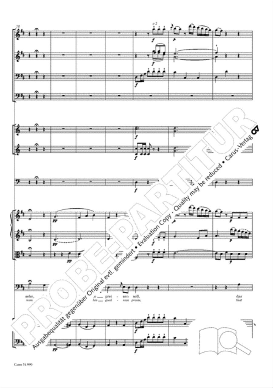 The Creation (Die Schopfung) 4-Part scores gallery preview page 203