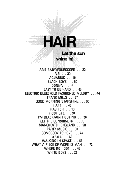 Vocal Selections From "Hair"