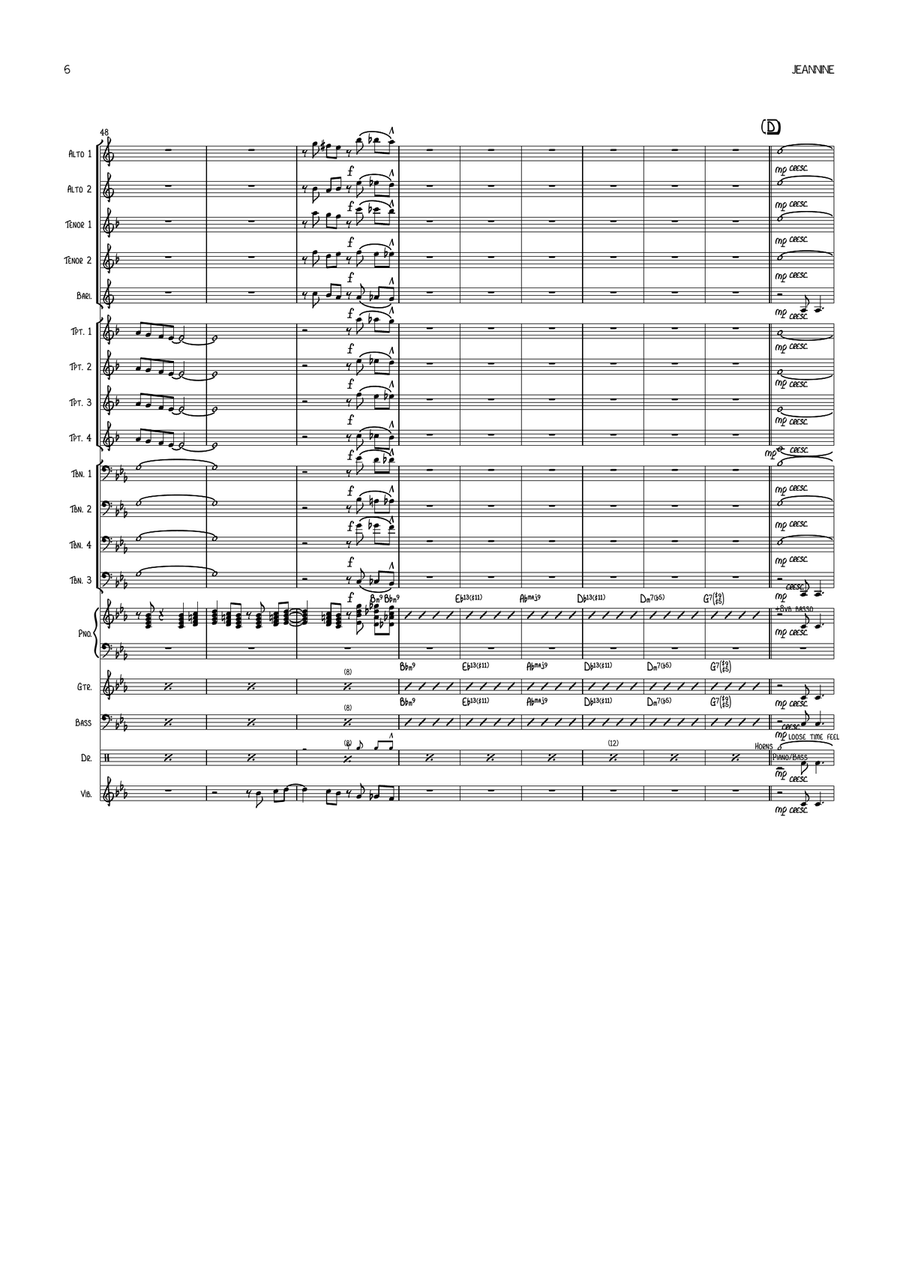 Jeannine Jazz Ensemble scores gallery preview page 6