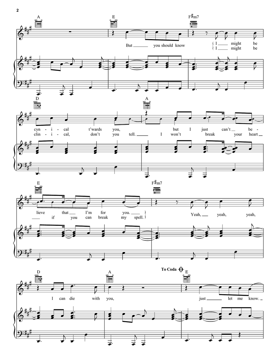 Formidable Piano, Vocal, Guitar scores gallery preview page 2