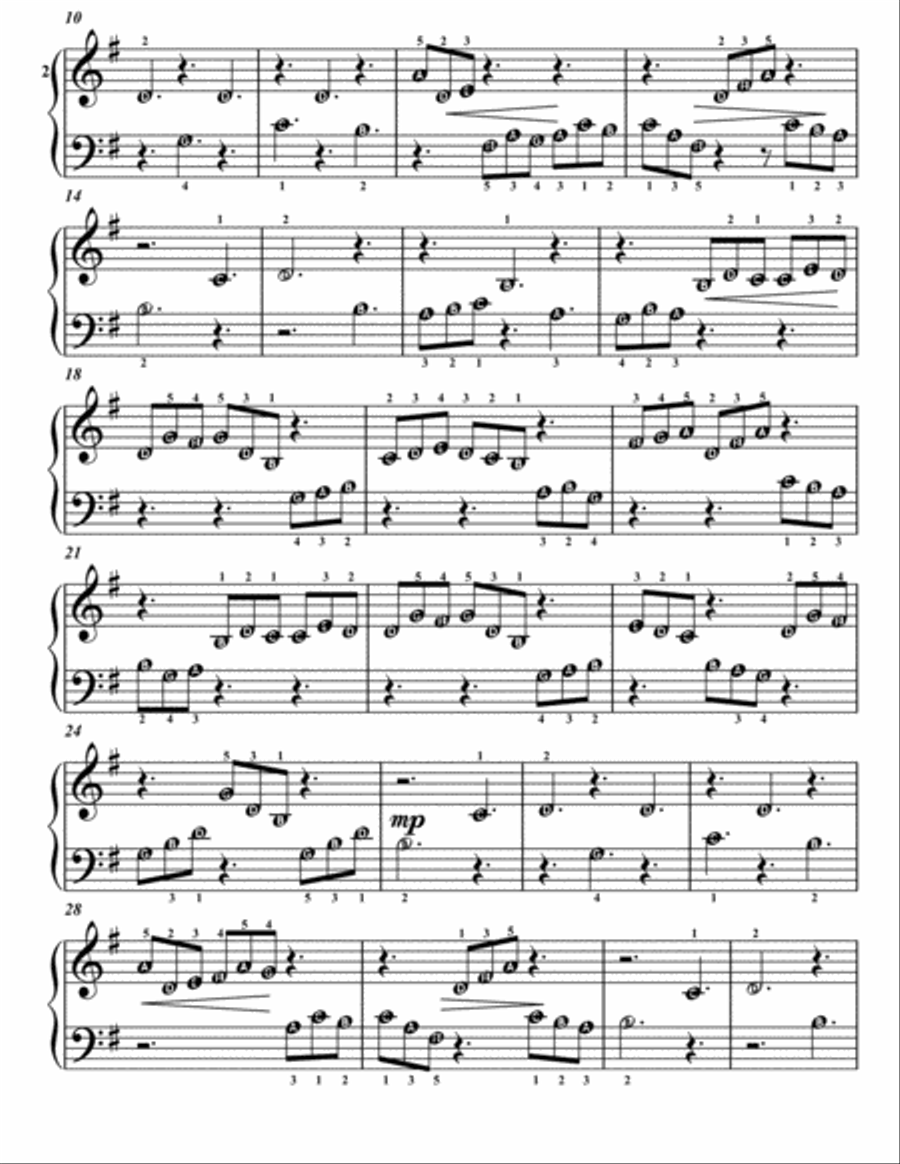 Bach Favorites for Beginner Piano Volume 1 A Sheet Music Easy Piano scores gallery preview page 4