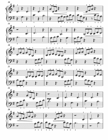 Bach Favorites for Beginner Piano Volume 1 A Sheet Music