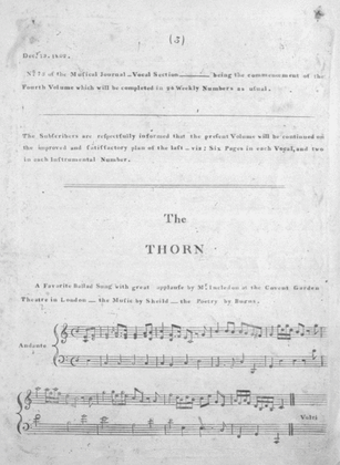 The Thorn. A Favorite Ballad