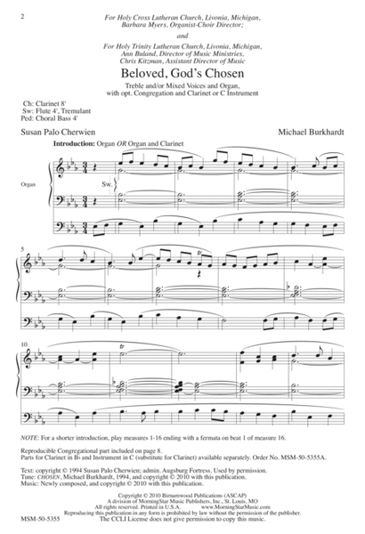 Beloved, God's Chosen (Downloadable Choral Score)