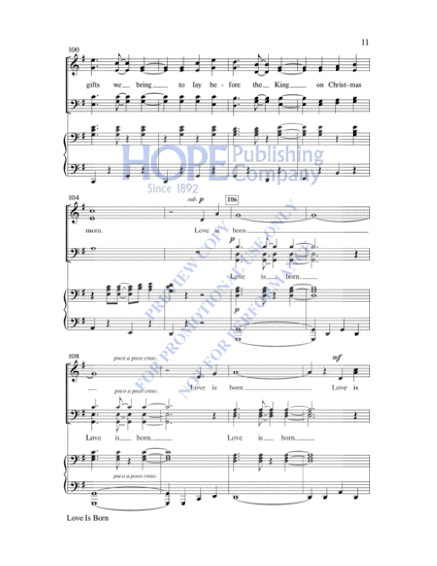 Love Choir scores gallery preview page 18