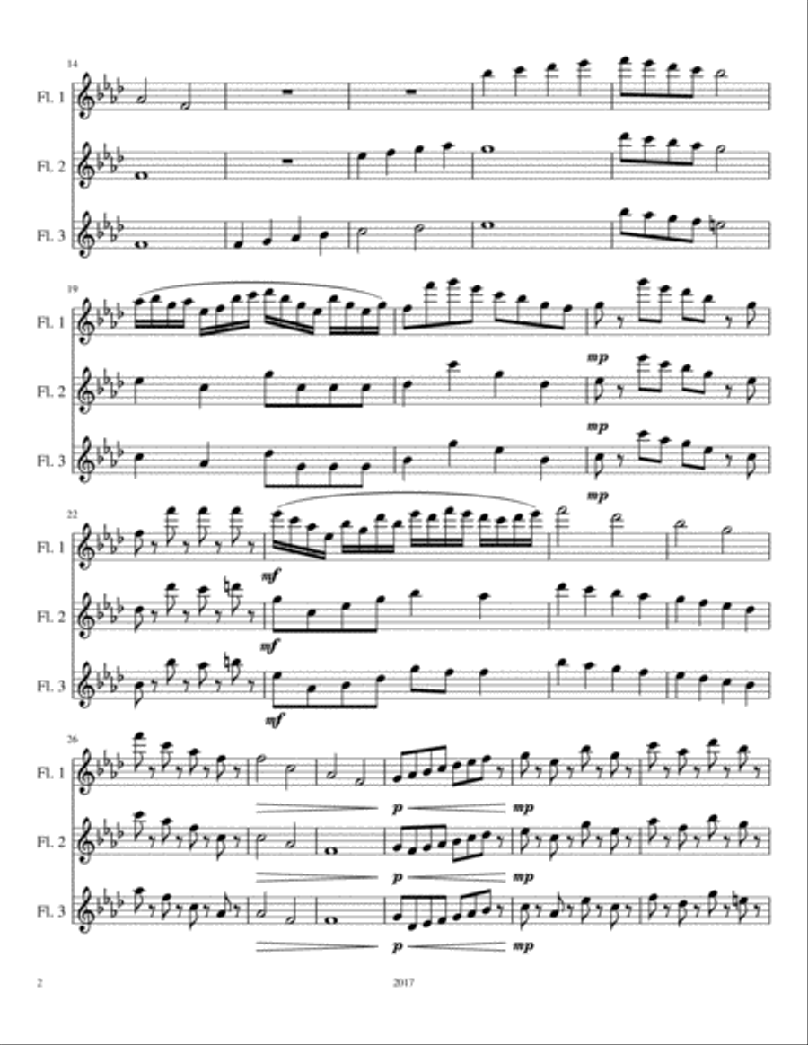 Flute Trio in F Minor Flute Trio in F Minor Flute Trio scores gallery preview page 2
