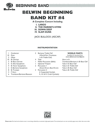 Belwin Beginning Band Kit #4: Score