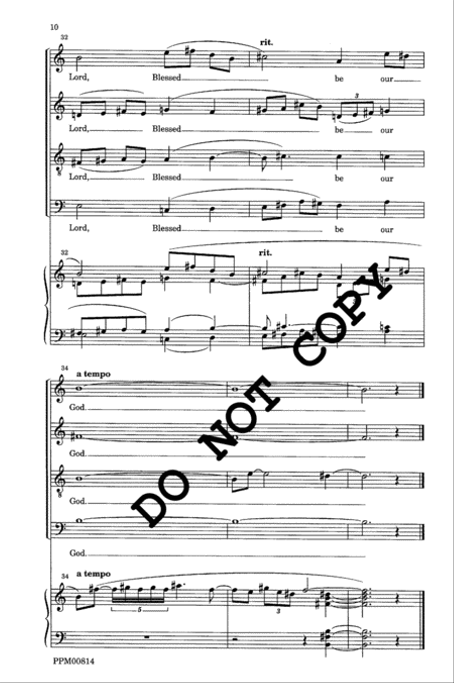 Psalm 124 4-Part scores gallery preview page 11