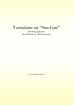 Variations on "Suo Gan" for String Quartet