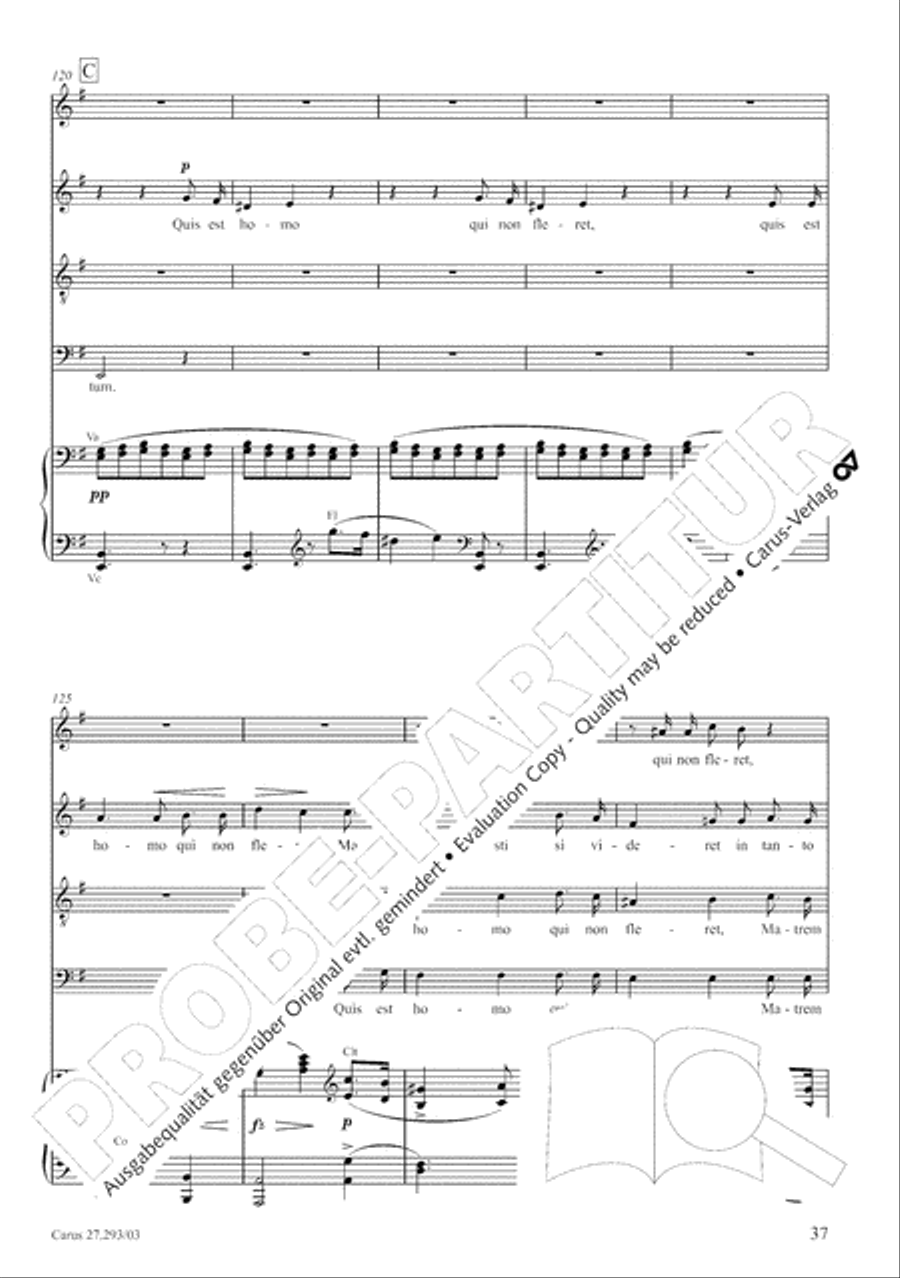 Stabat mater 4-Part scores gallery preview page 44