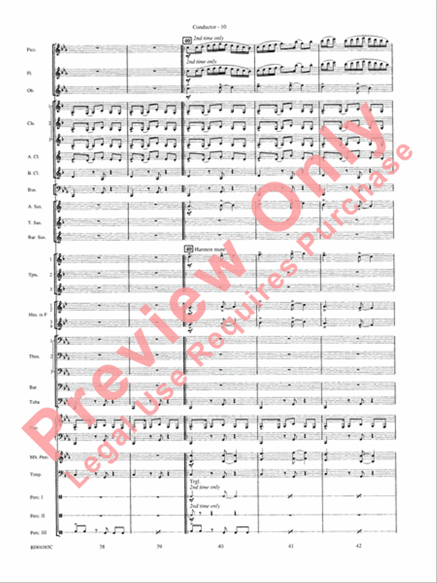 The Ascension Concert Band scores gallery preview page 13
