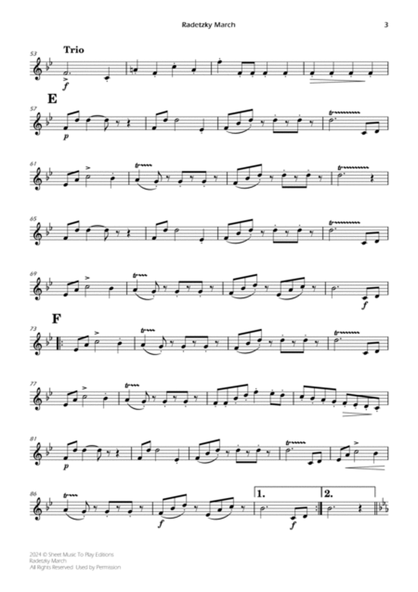 Radetzky March - Sax Quartet (Individual Parts) image number null