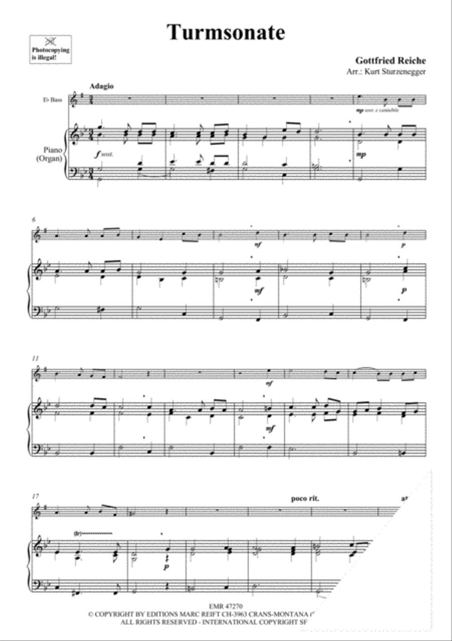 Turmsonate Organ scores gallery preview page 3