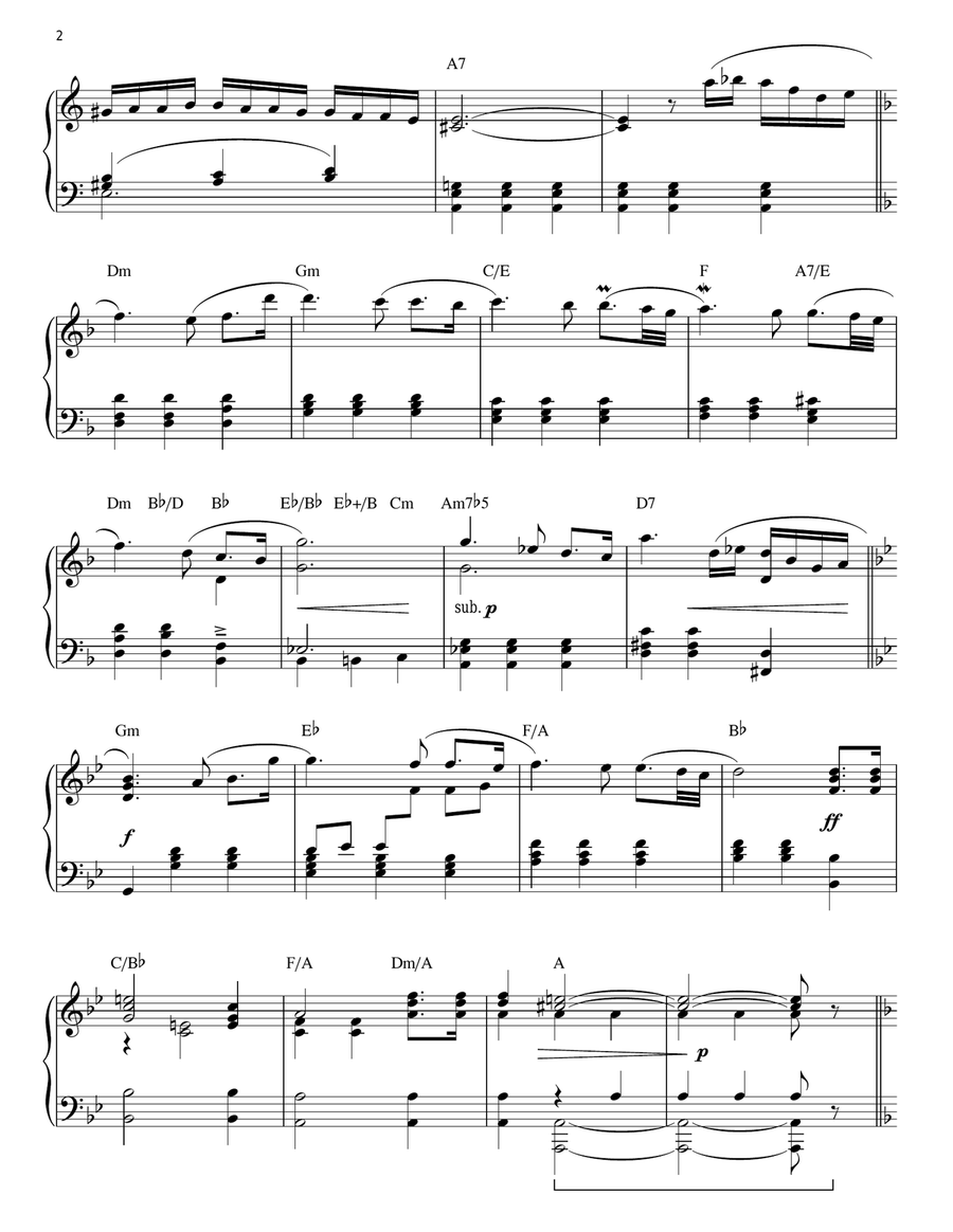 Chess Piano Solo scores gallery preview page 2