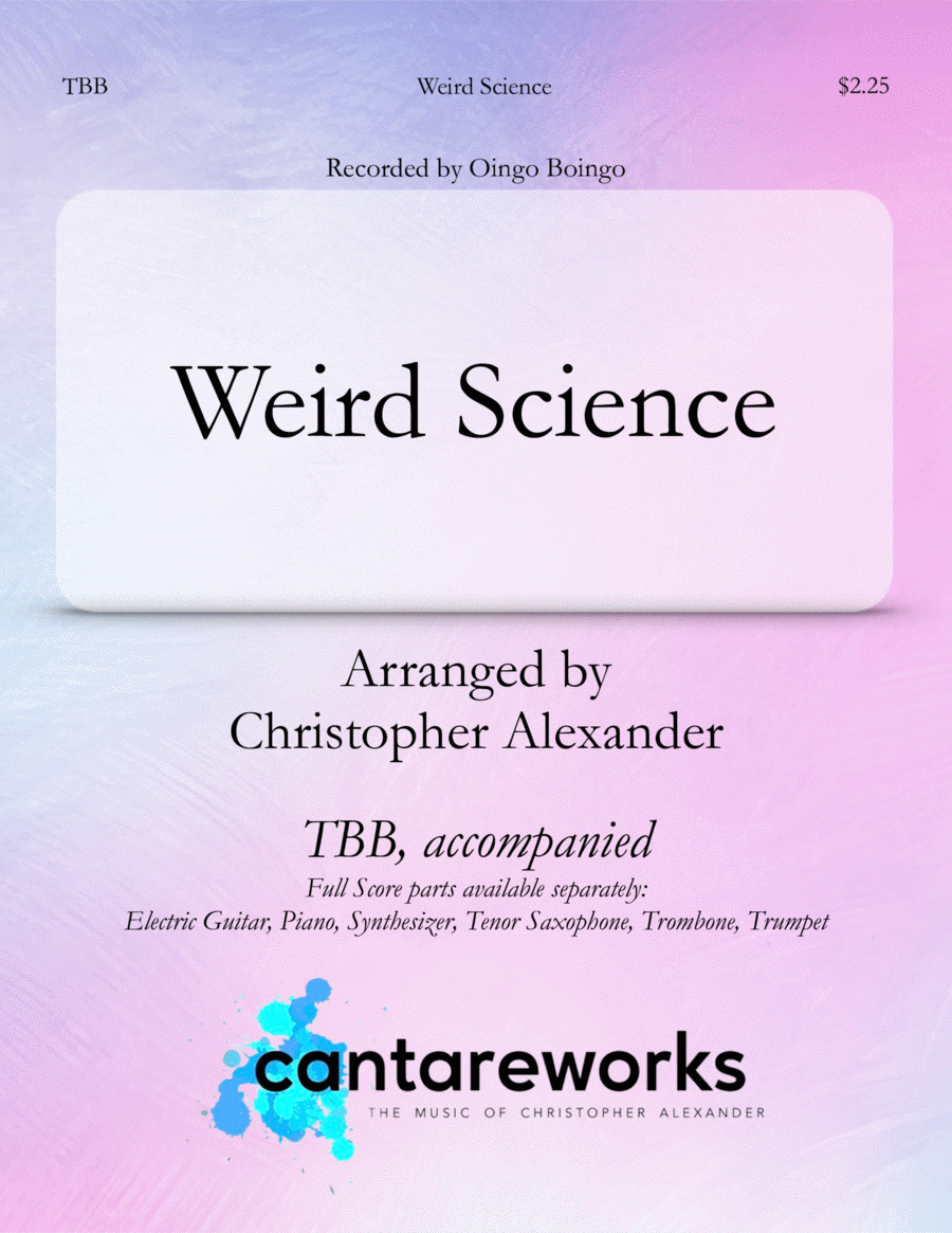 Weird Science 3-Part scores gallery preview page 1