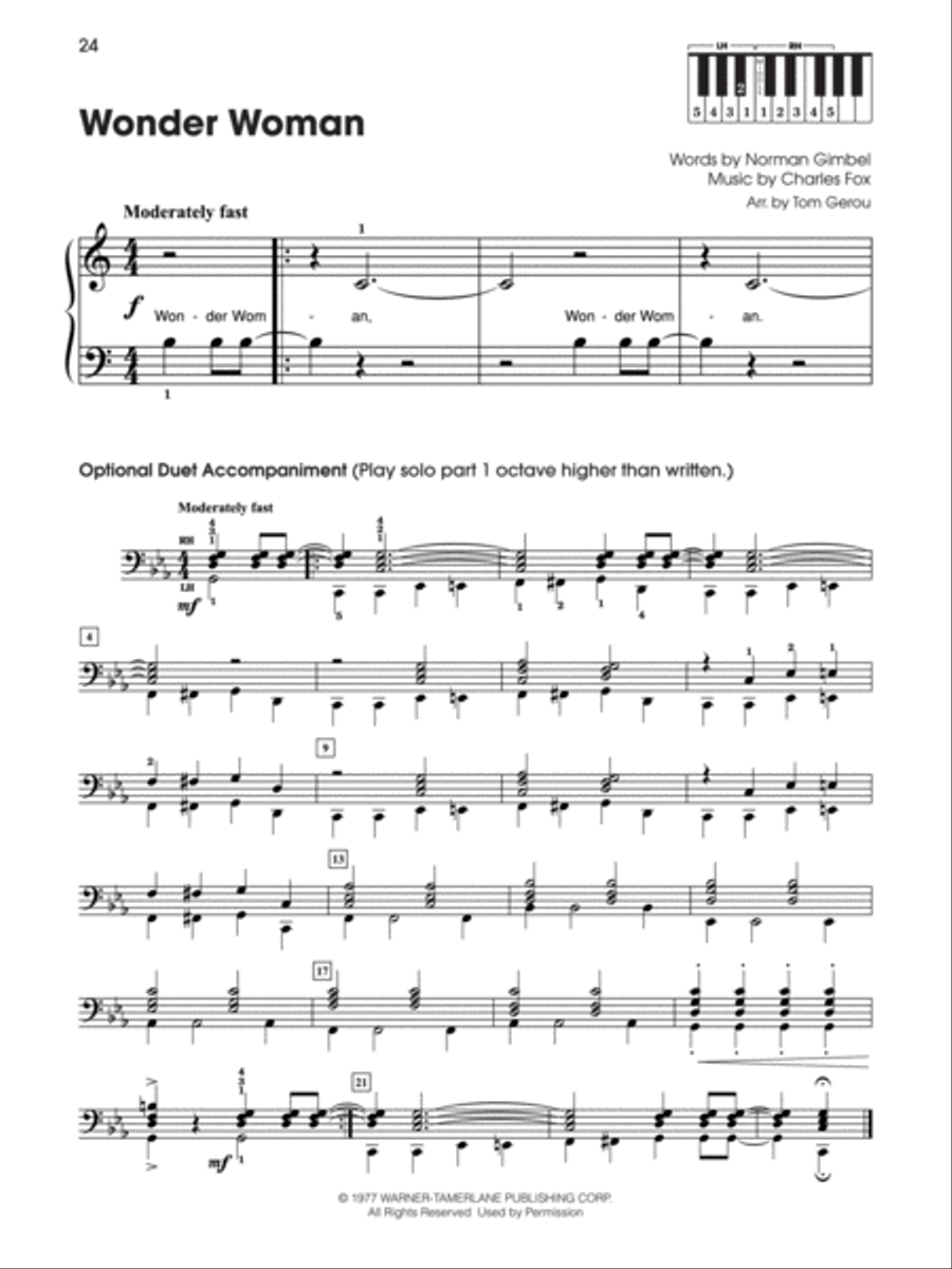 5 Finger Movie Heroines 5 Finger Movie Heroines Easy Piano scores gallery preview page 4