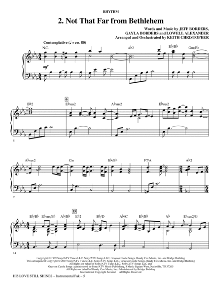 His Love Still Shines - Rhythm Choir scores gallery preview page 5
