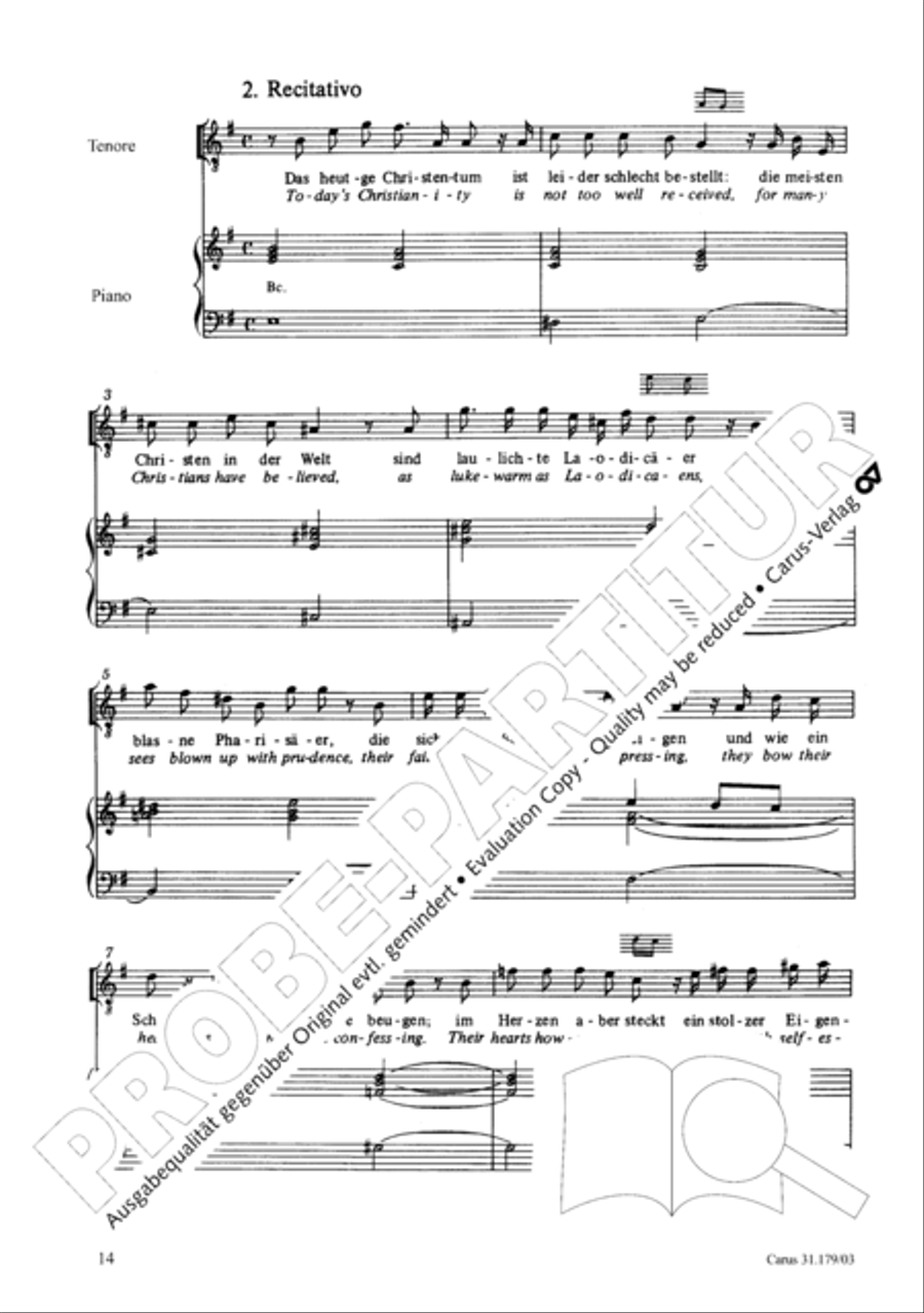 Be aware, your fear of God may turn to heresy (Siehe zu, dass deine Gottesfurcht nicht Heuchelei sei) STB scores gallery preview page 15