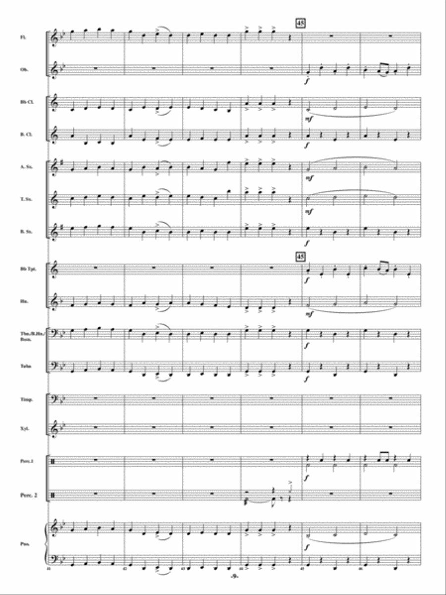 Hobbit Dance Hobbit Dance Concert Band scores gallery preview page 8